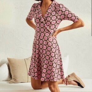 Boden fixed wrap jersey dress